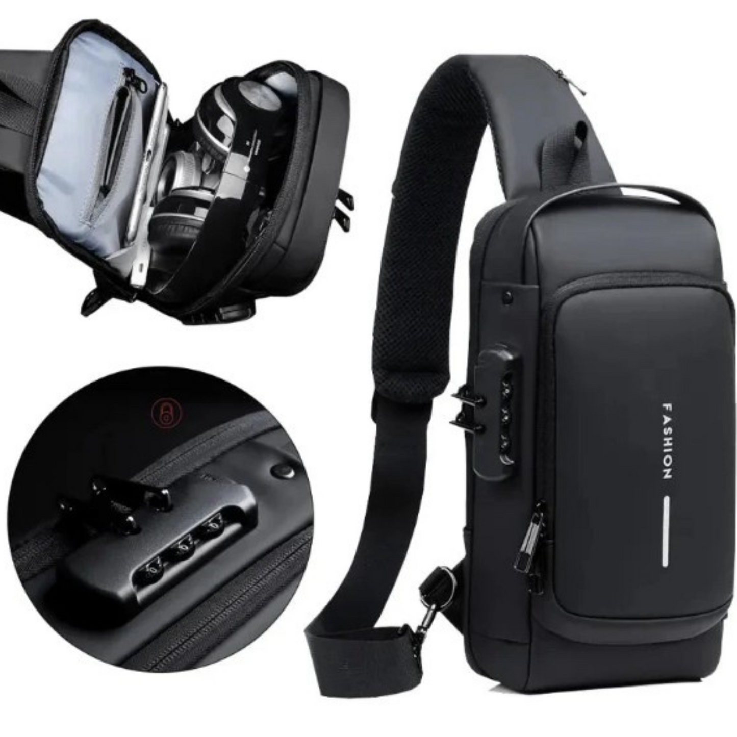 Bolso Cruzado Anti Robo con USB - Safetybag™